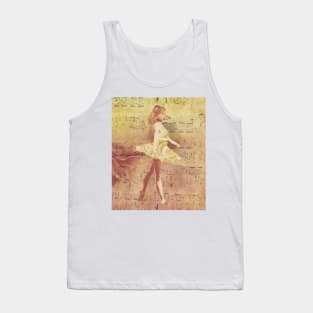 Collie Dog Ballerina Tank Top